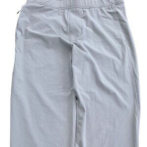 Abercrombie & Fitch Joggers Zip Legs Pockets Drawstring Women's Small Light Gray